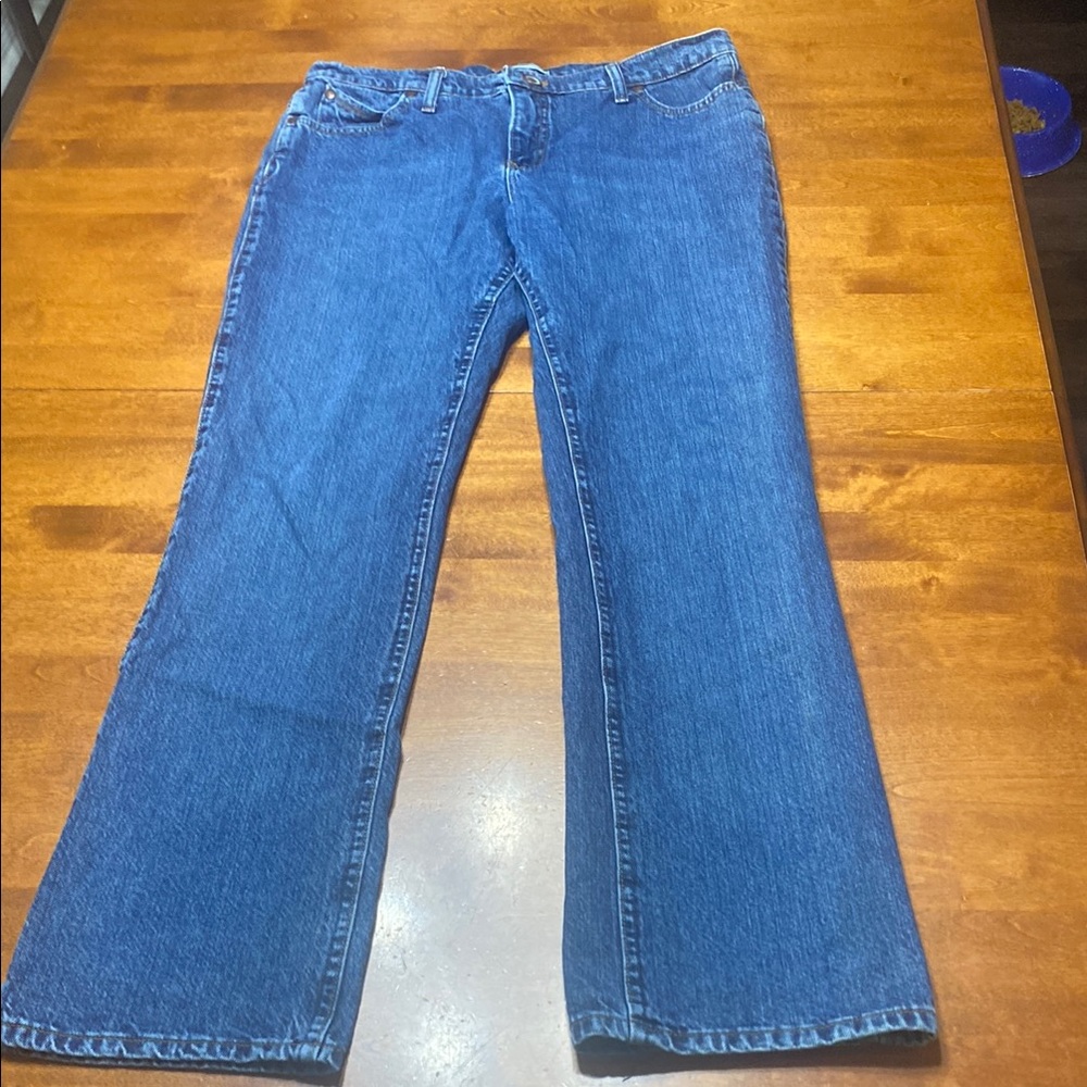 Wrangler Dark Blue Boot-Cut Jeans